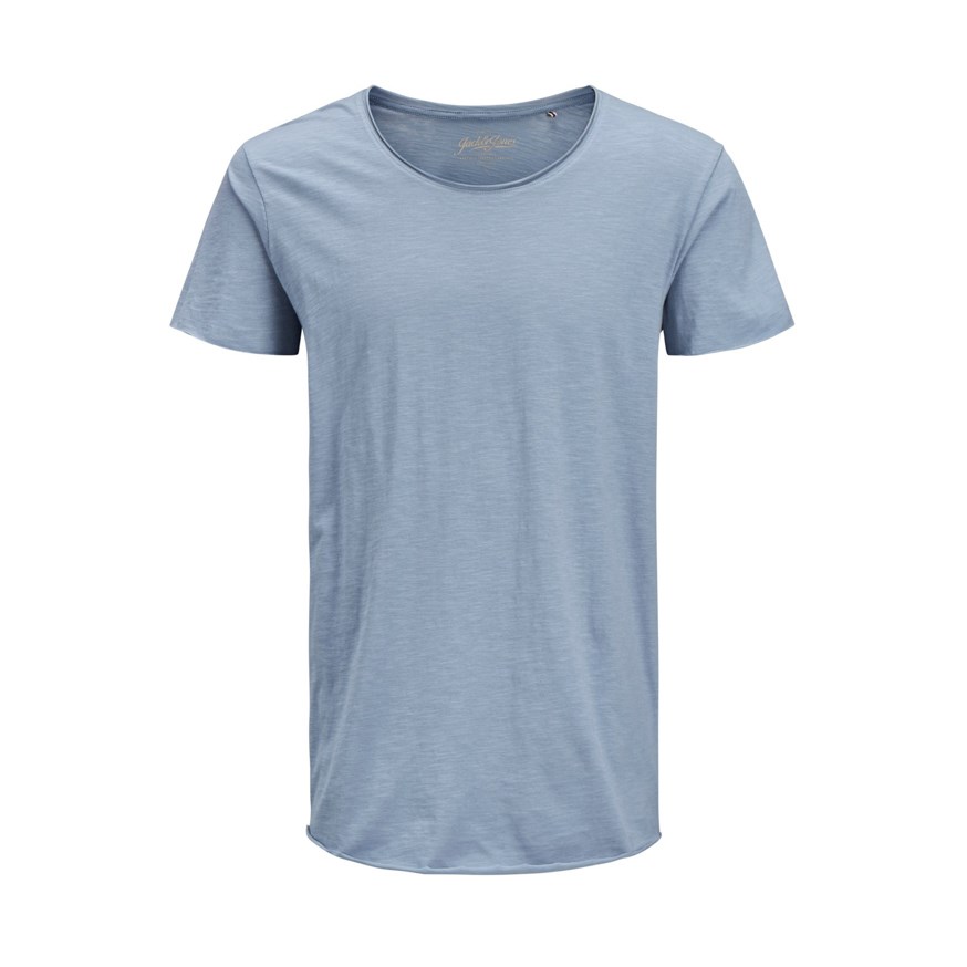 JACK AND JONES 12136679 ERKEK CASUAL T-SHIRT  INDIGO