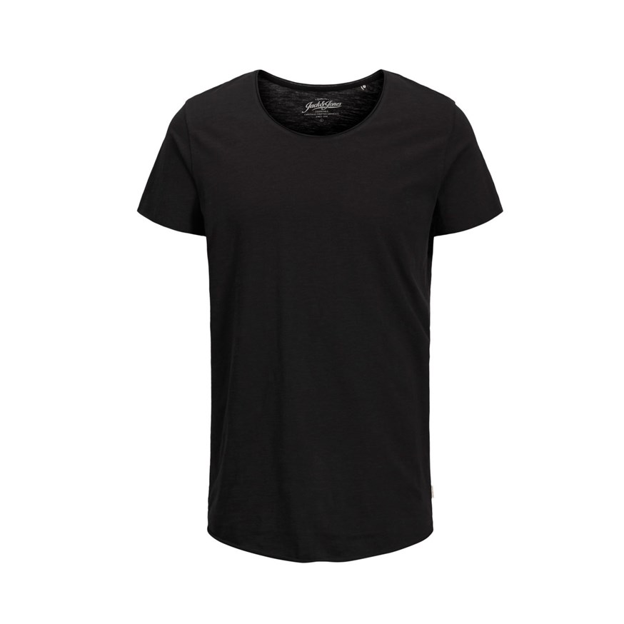 JACK AND JONES 12136679 ERKEK CASUAL T-SHIRT  SIYAH
