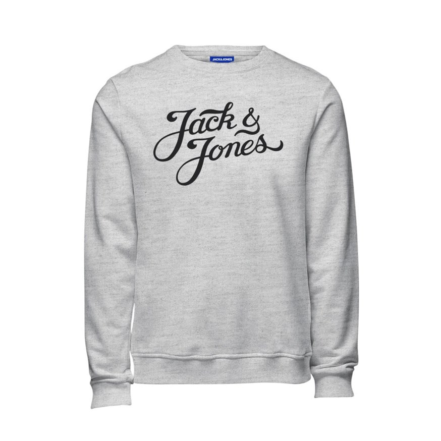 JACK AND JONES 12137573 ERKEK CASUAL SWEATSHIRT  BEYAZ