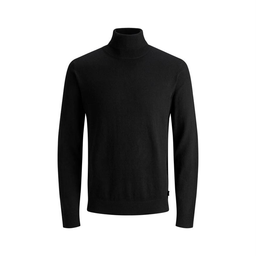 JACK AND JONES 12157417 ERKEK CASUAL TRİKO  SIYAH