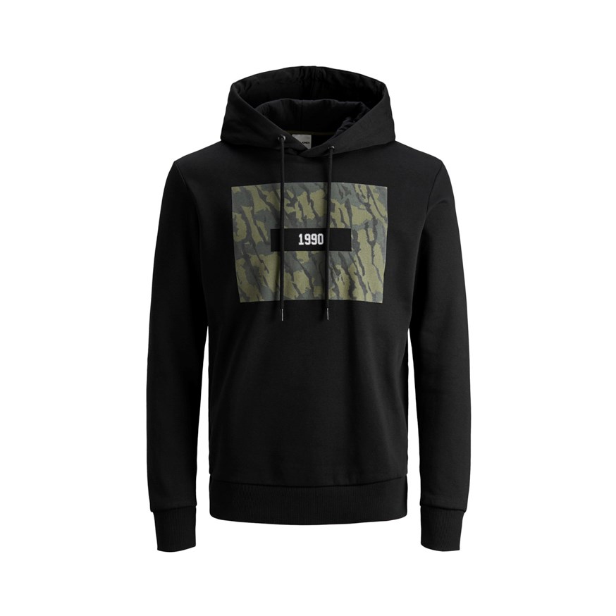 JACK AND JONES 12157830 ERKEK CASUAL SWEATSHIRT  SIYAH