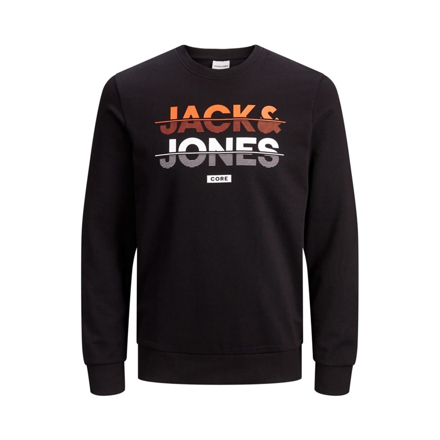 JACK AND JONES 12166799 ERKEK CASUAL SWEATSHIRT  SIYAH