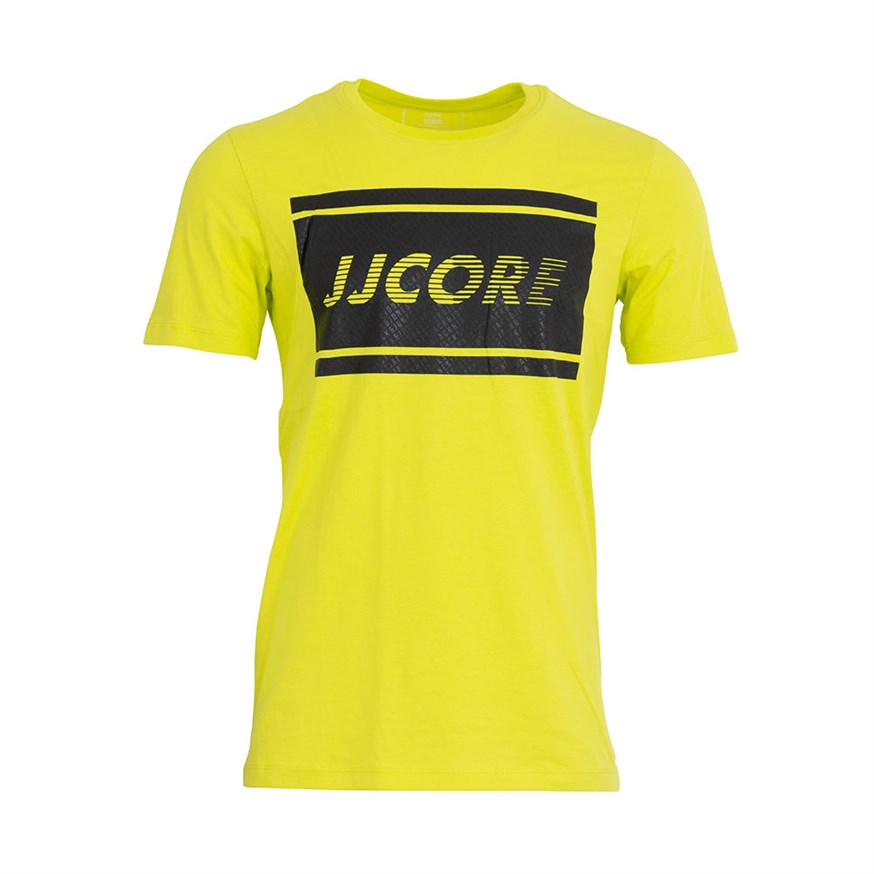 JACK AND JONES 12167396 ERKEK T-SHIRT  LIMON