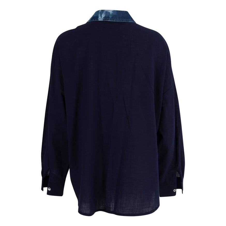 LEMA 73280 BUYUK BEDEN BLUZ  LACIVERT
