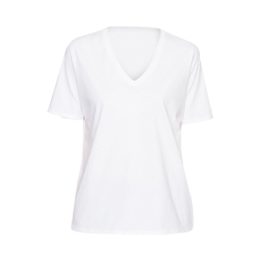 MAVI JEANS 167933-620 KADIN CASUAL T-SHIRT  BEYAZ