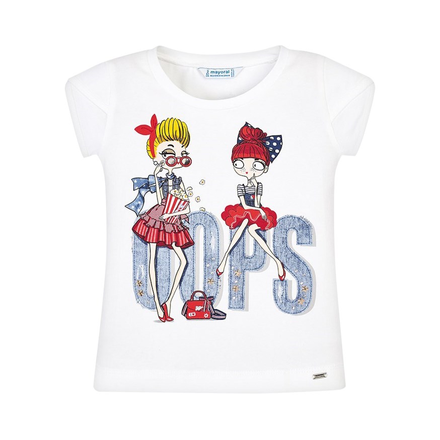 MAYORAL 3006 ÇOCUK CASUAL T-SHIRT  BEYAZ
