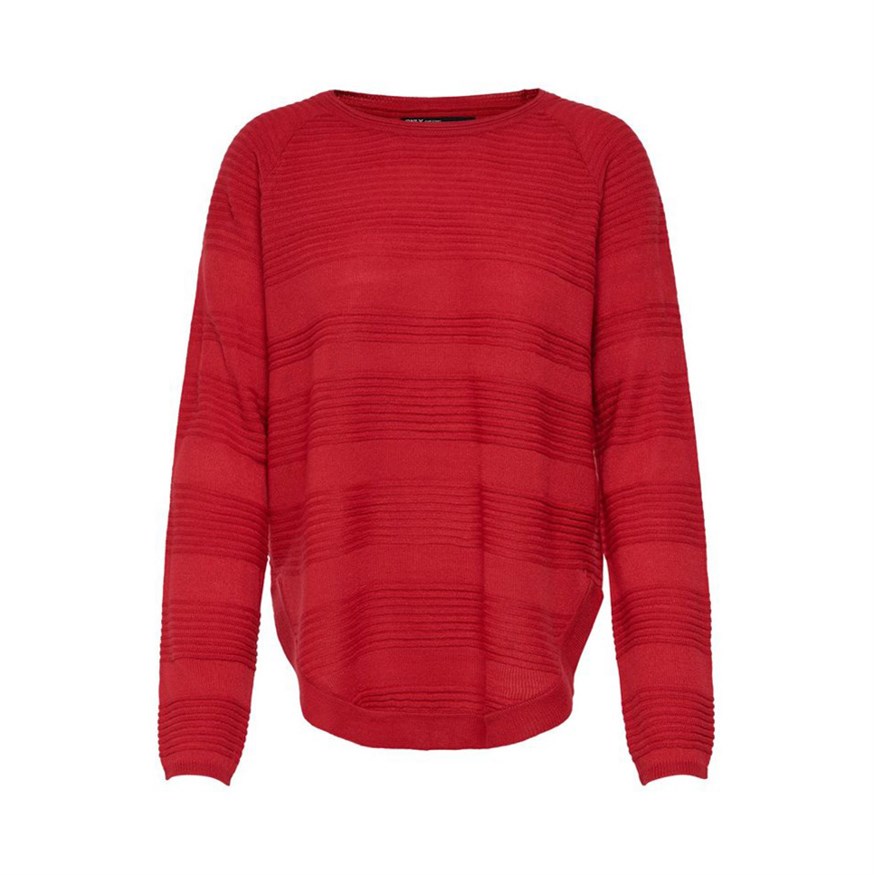 ONLY 15141866 KADIN CASUAL TRİKO  KIRMIZI