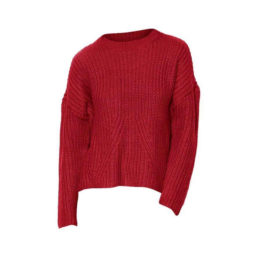 ONLY 15159333 KADIN CASUAL TRİKO  KIRMIZI