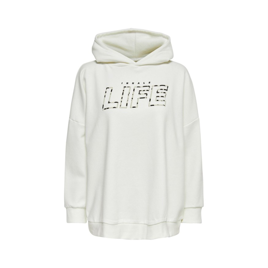 ONLY 15189665 KADIN CASUAL SWEATSHIRT  EKRU