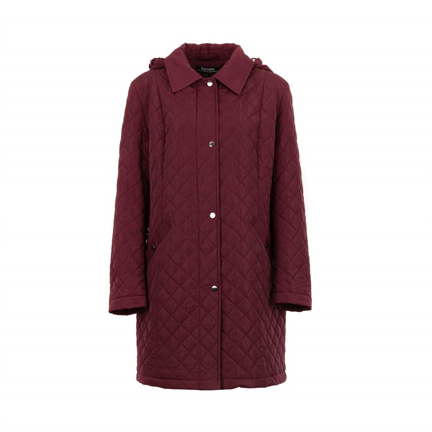 SEVDA 669 BUYUK BEDEN KABAN  BORDO