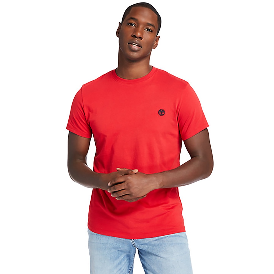 TIMBERLAND TB0A2BPRP921 ERKEK T-SHIRT  KIRMIZI