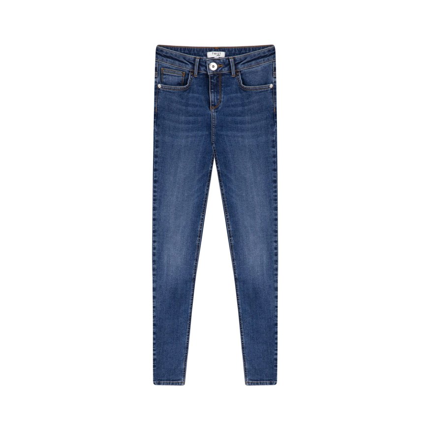 TWIST 18020 KADIN KOT PANTOLON  K.İNDİGO