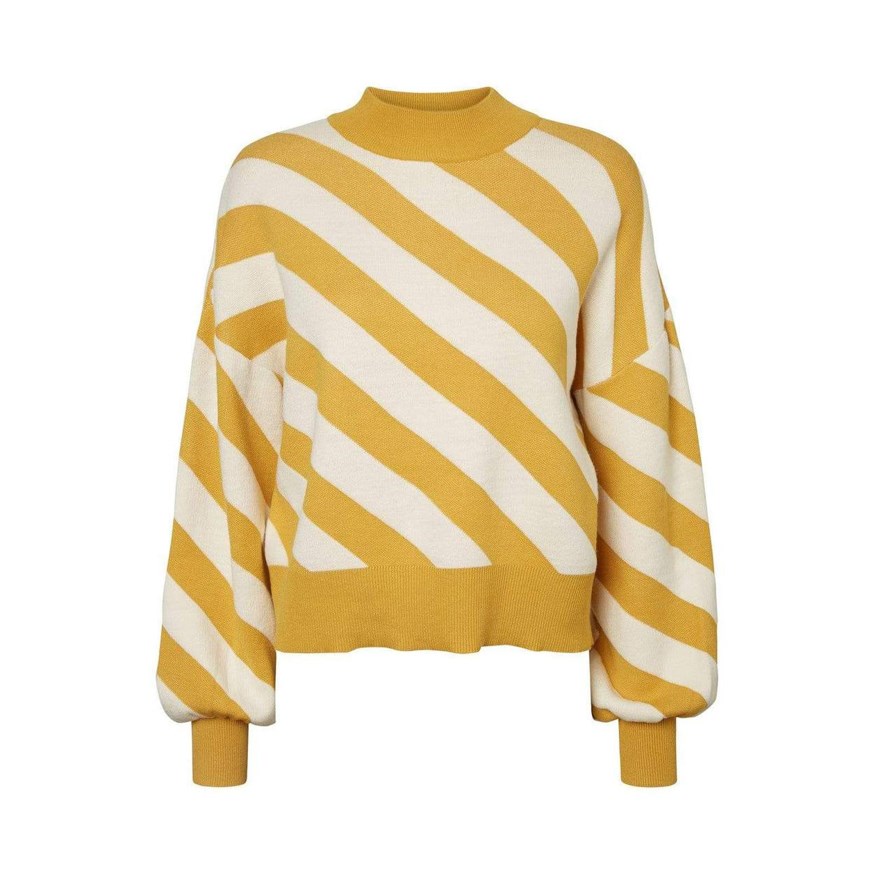 VERO MODA 10216420 KADIN CASUAL TRİKO  HARDAL