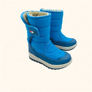 Lil Bugga Botto model mavi renk, kız ve erkek çocuklar için kar botu