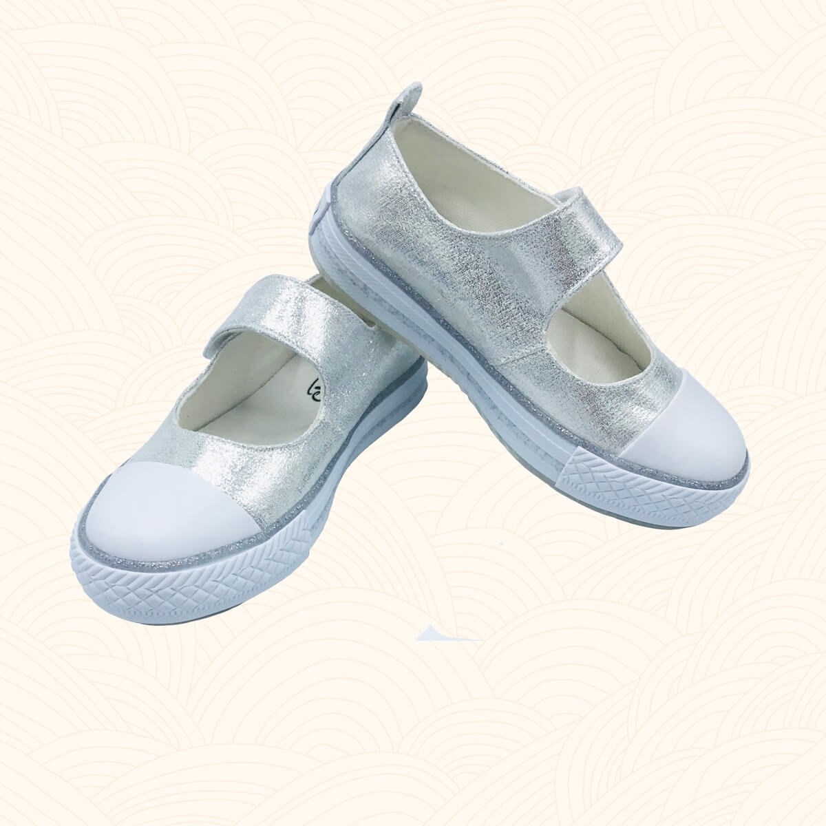 Kız Çocuk Sportif Babet Ayakkabı, Serena - Gümüş Rengi, 2197 | Lilbugga