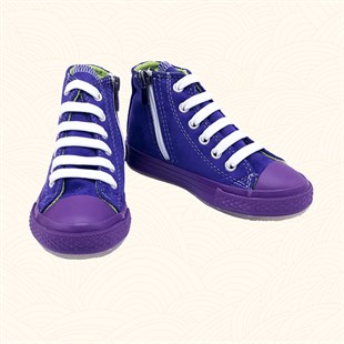Lil Bugga Killah, mor renk, kız ve erkek çocuklar için kışlık spor ayakkabı.
