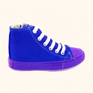 Lil Bugga Killah, mor renk, kız ve erkek çocuklar için kışlık spor ayakkabı, yandan görünüm.