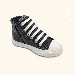 Lil Bugga Killah, siyah renk, kız ve erkek çocuklar için kışlık spor ayakkabı, yandan görünüm-1.