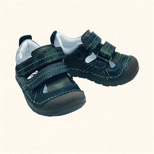 Lil Bugga Piştat, gerçek deri, kamuflaj desenli, kız ve erkek bebekler için ilk adım ayakkabısı.