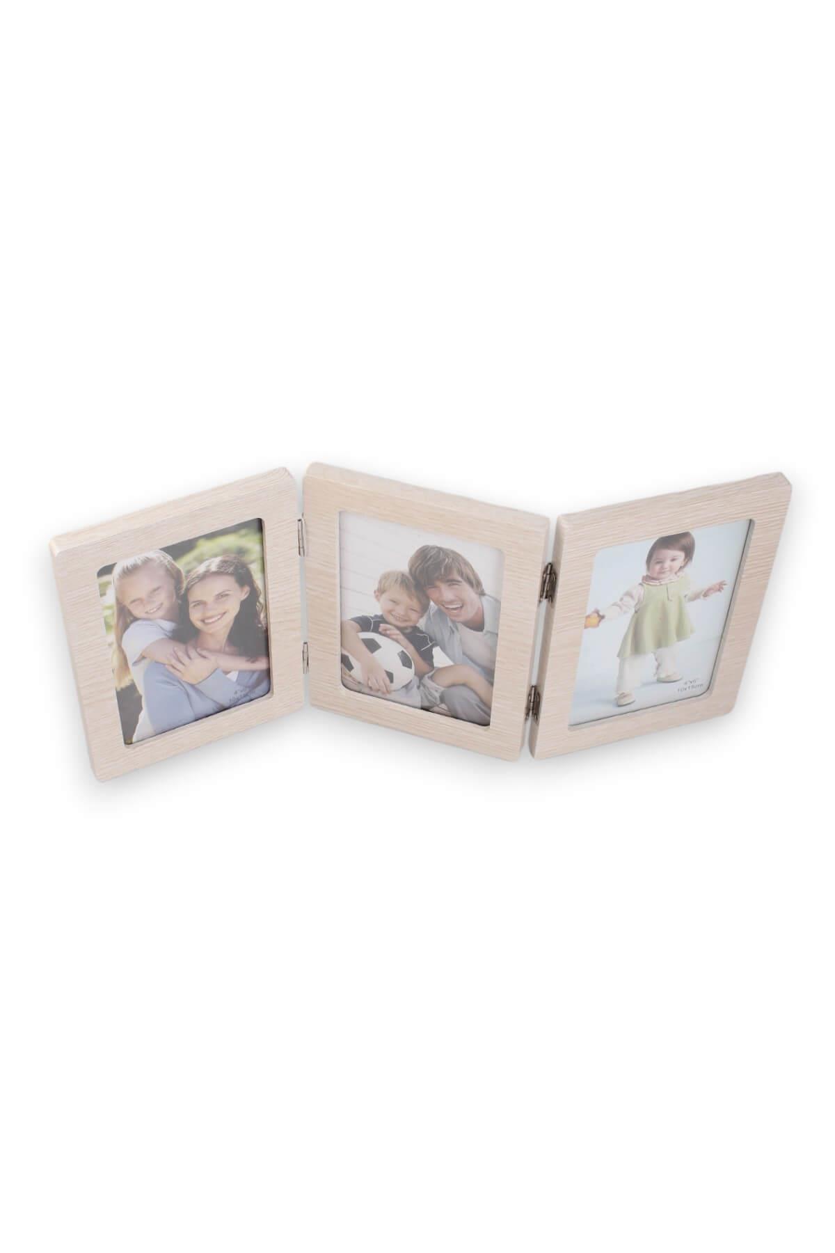 10x15cm İnce 3 Resimli Paravan Çerçeve
