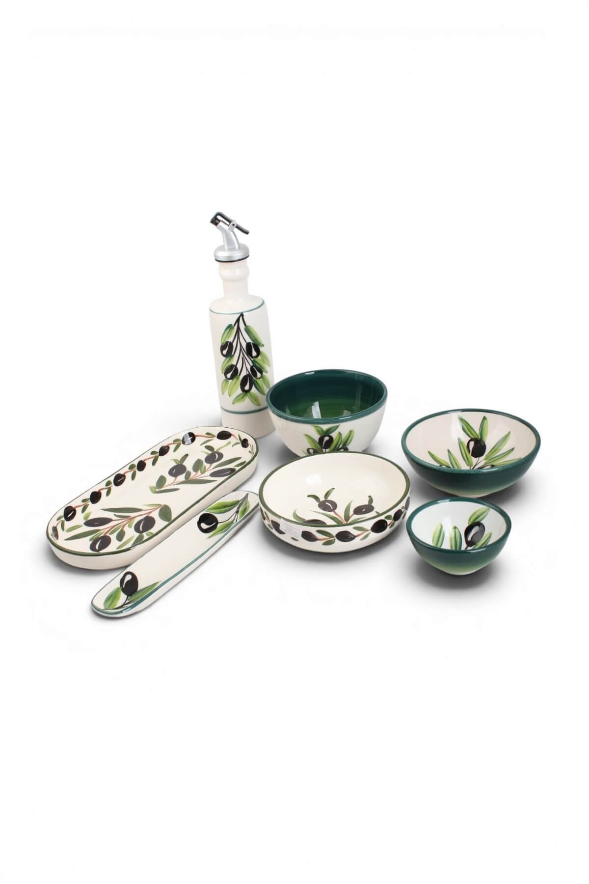 12cm Zeytin Desenli Kase
