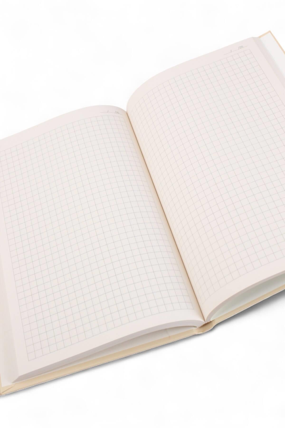 14x21cm Çizgili Sert Kapak Dokunmayın Mesajlı 160 Sayfa Dikişli Defter