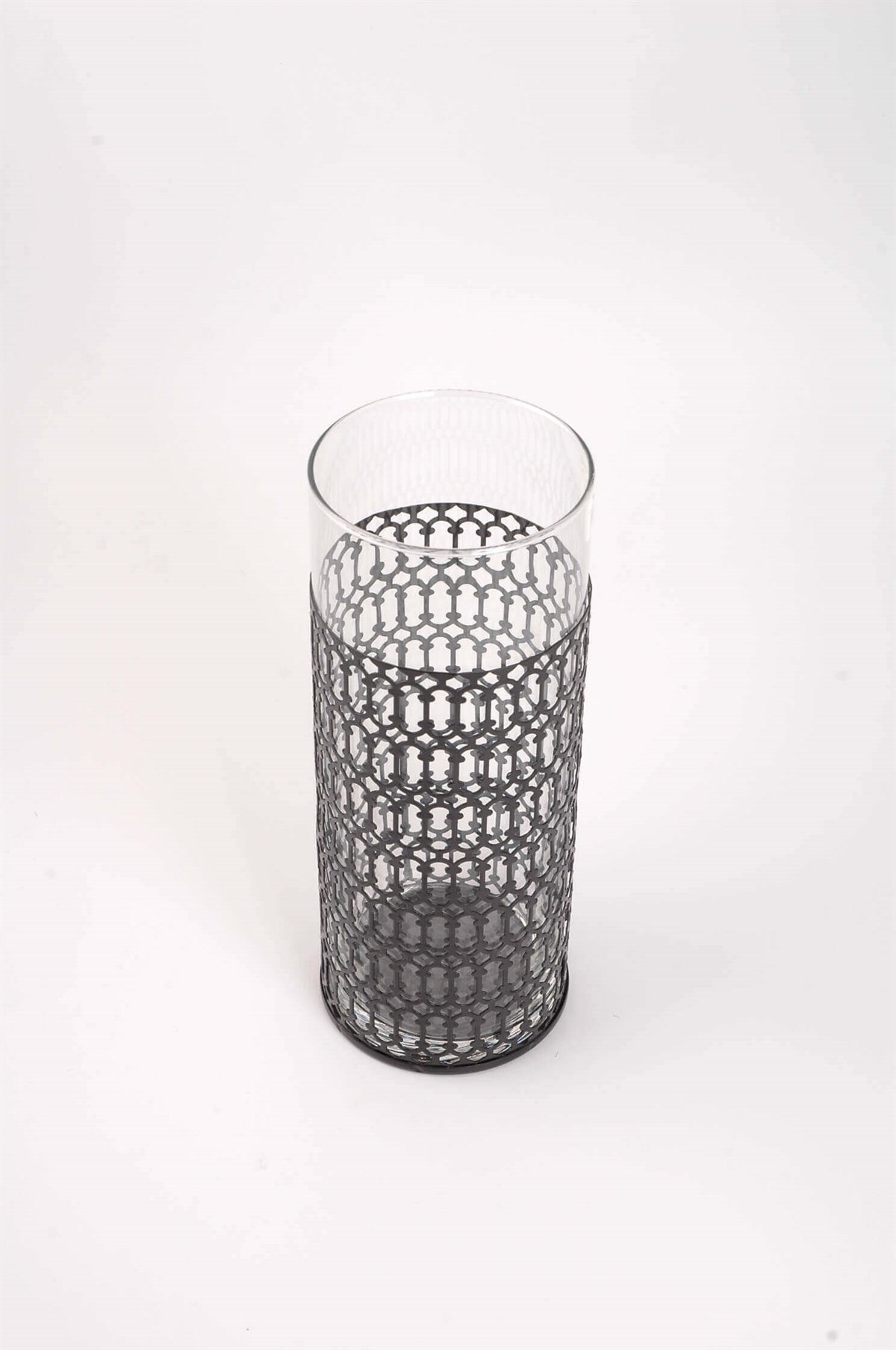 23 cm Siyah Antik Eskitme Vazo