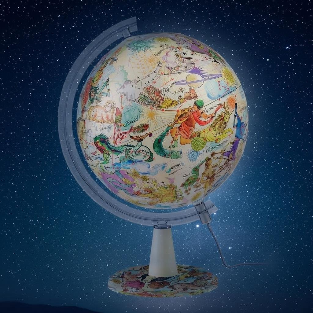 30cm Art Modern Zodiac Küre / Led Işıklı Aydınlatma