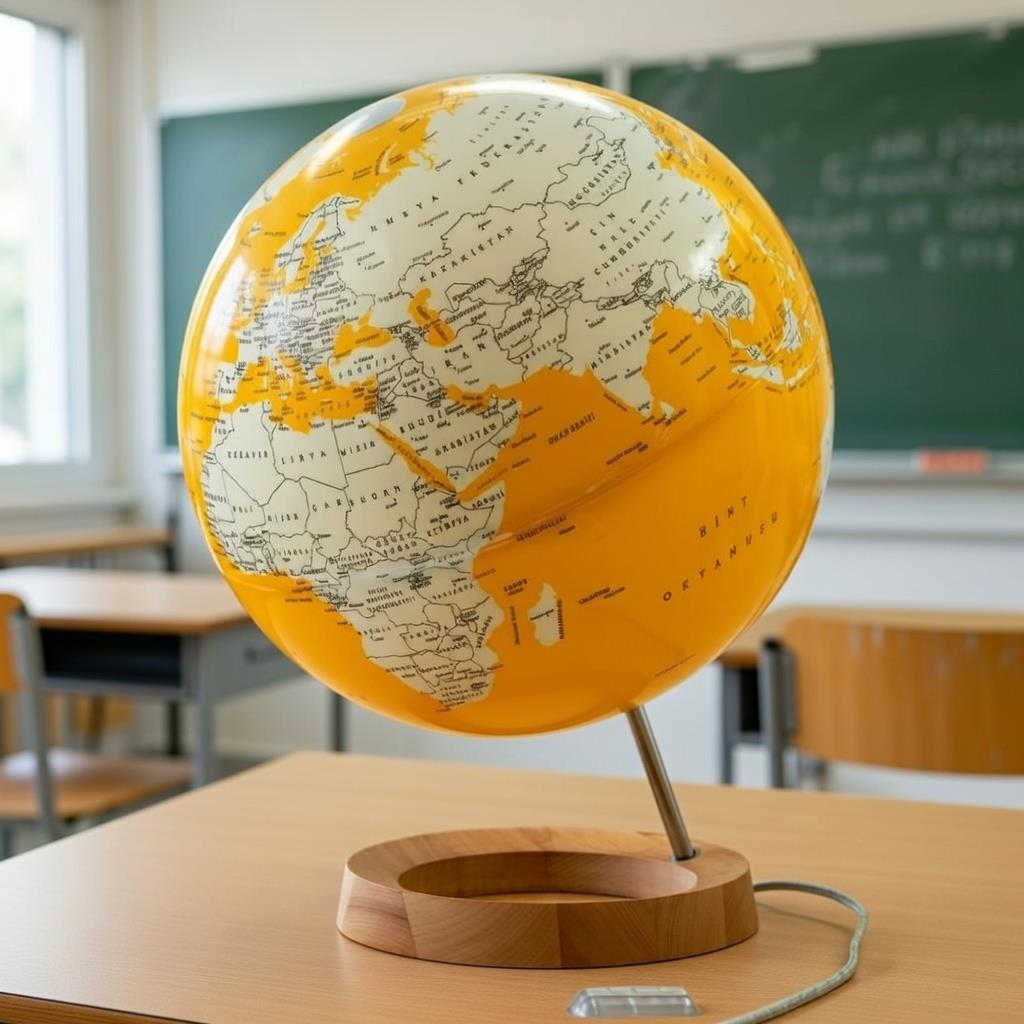 33cm  Sarı Işıklı Küre