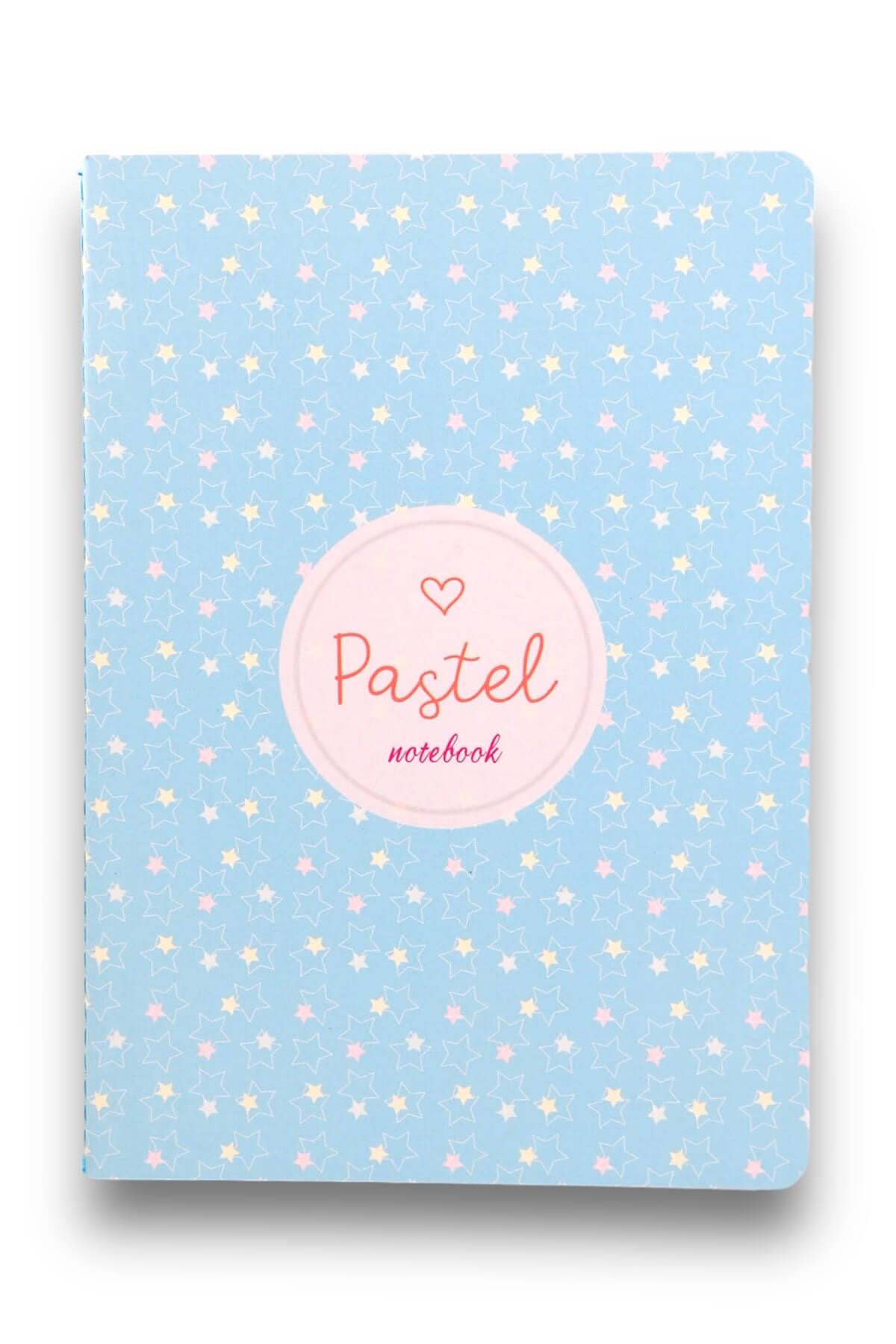 A5 Pastel Renkli Terzi Dikişli İnce Defter No.4