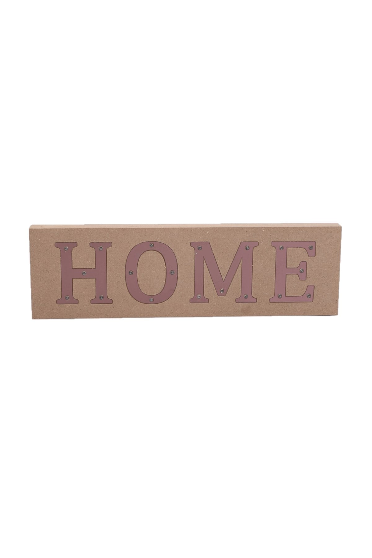 Ahşap HOME Led Işıklı Pano Pilli