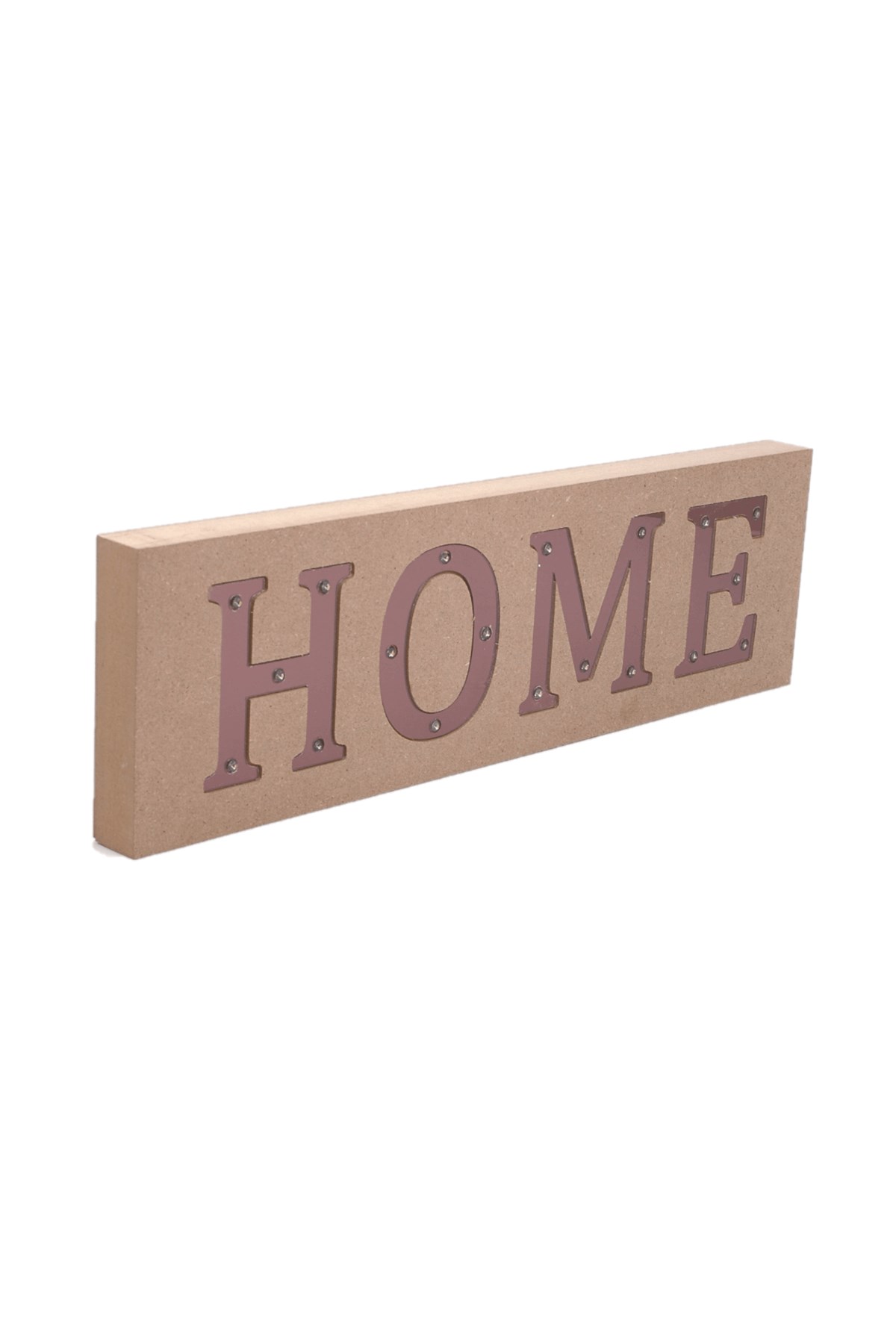Ahşap HOME Led Işıklı Pano Pilli