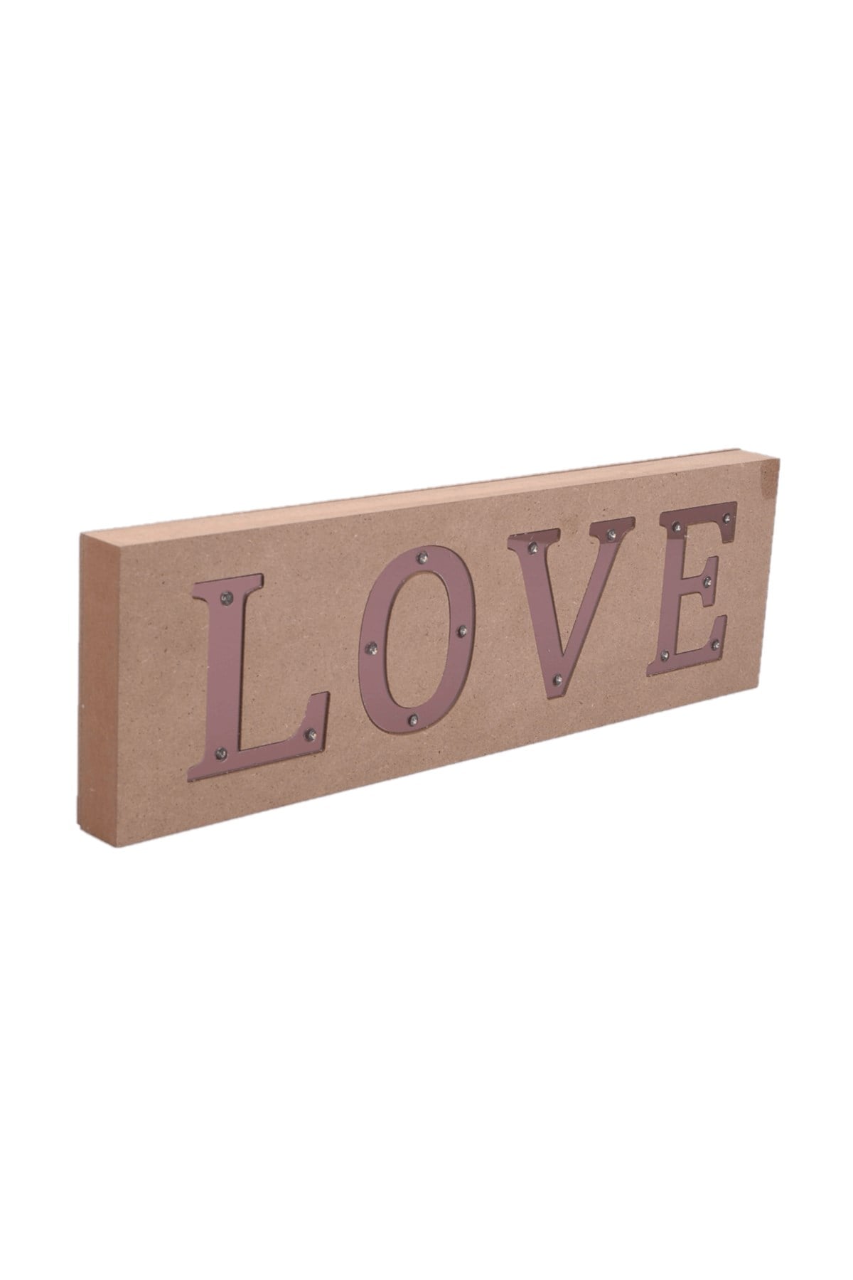 Ahşap LOVE Led Işıklı Pano Pilli