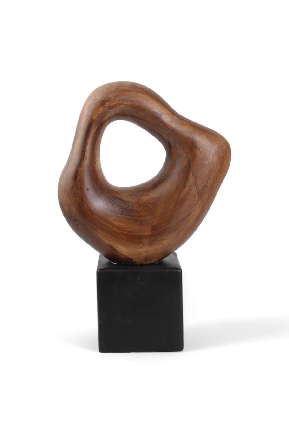 Holly Stone Ahşap Renk Seramik Dekor