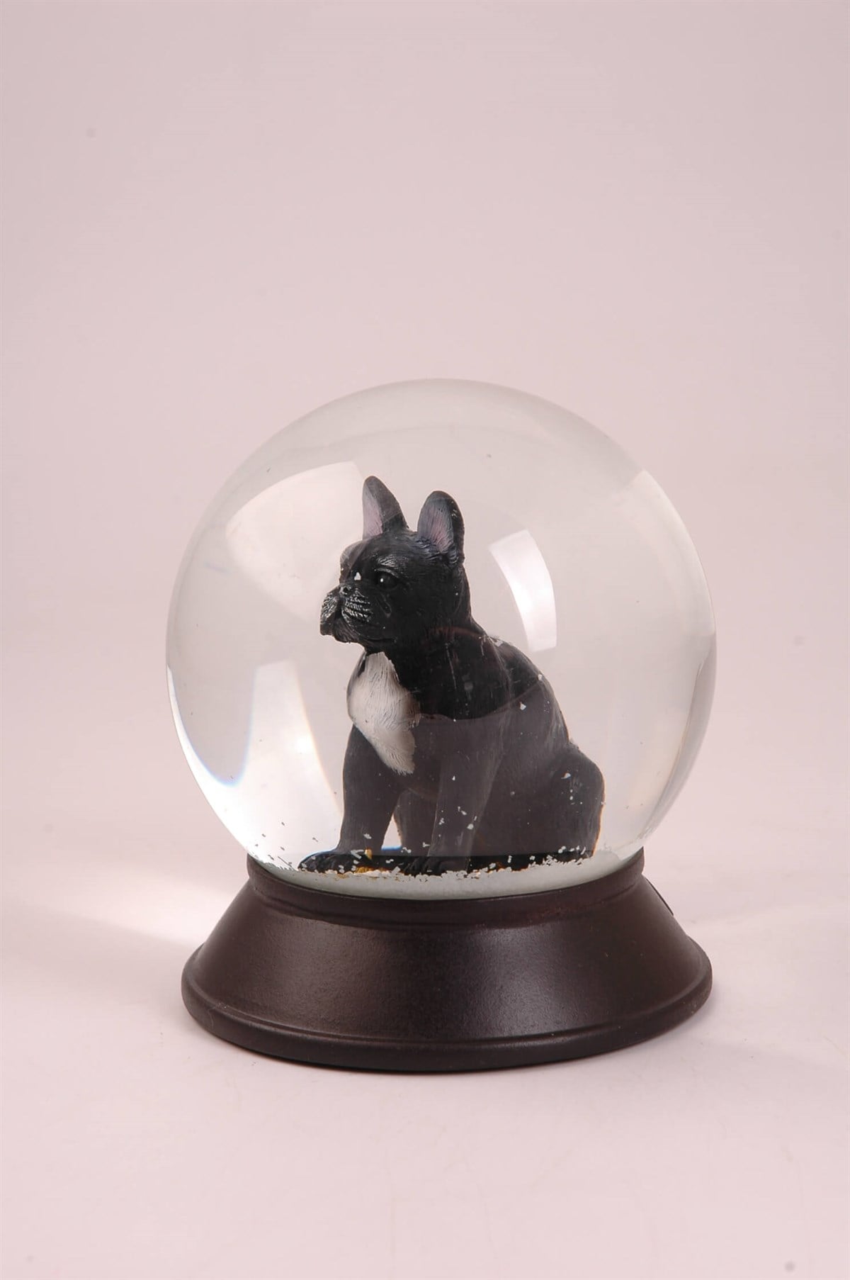 Koleksiyon Serisi Siyah French Bulldog Köpekli  Kar Küresi