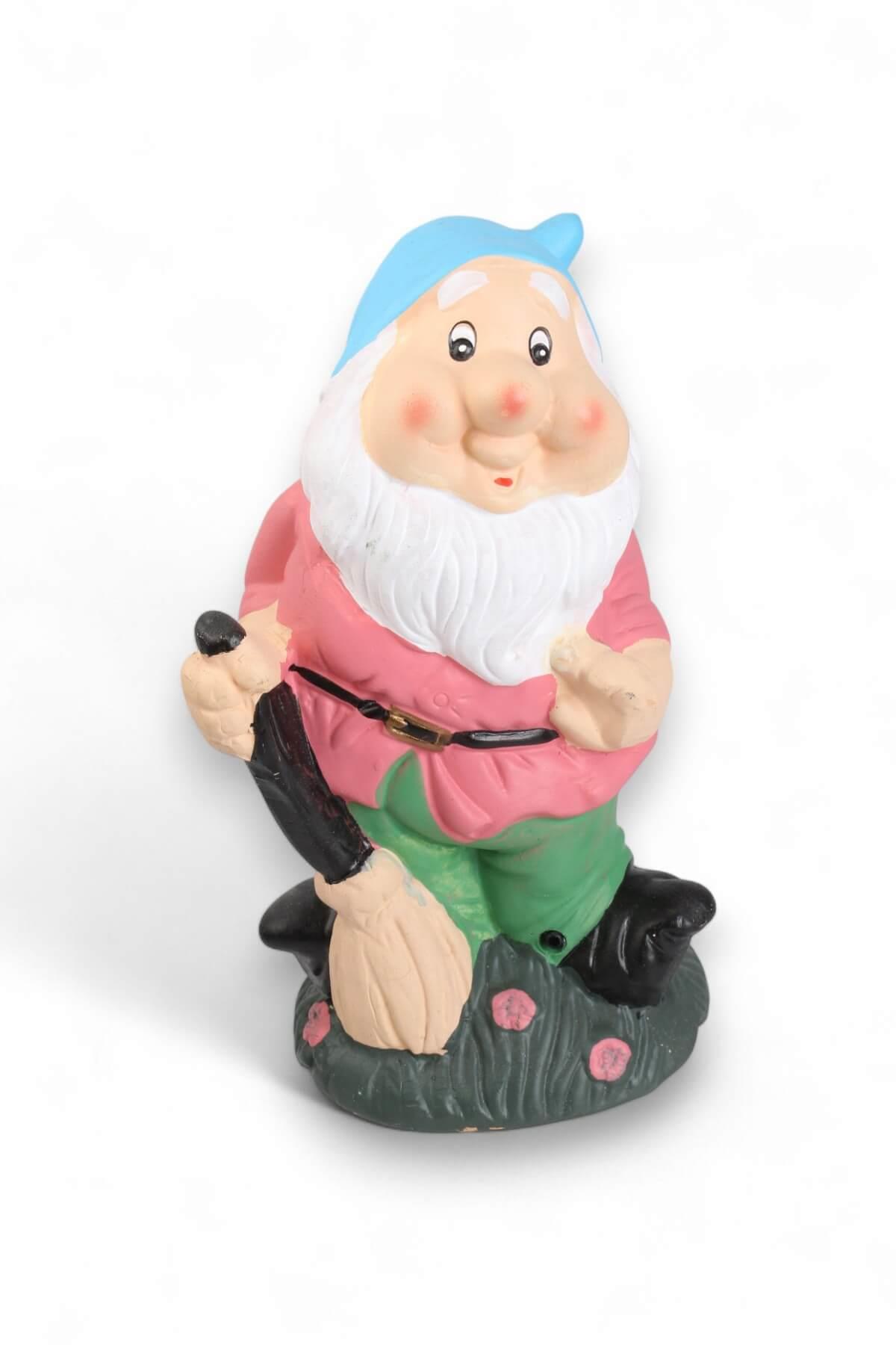 Süpürgeli Islık Çalan Cüce Dekor 25cm