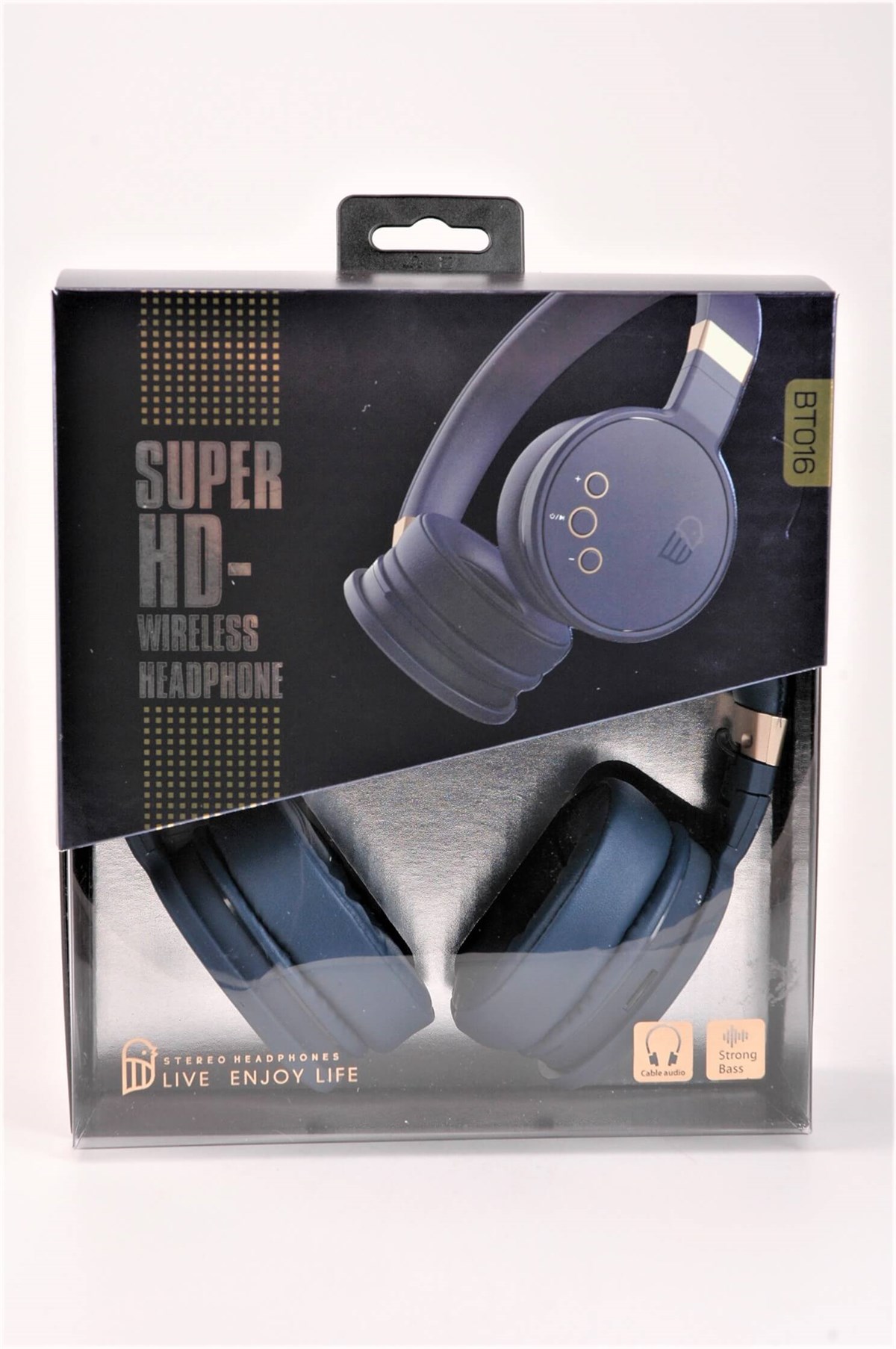 Lacivert Super HD Bluetooth Kulaklık BT016