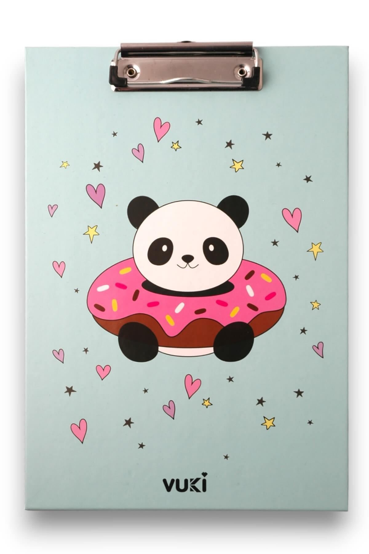 Mavi Panda Desen Sekreterlik
