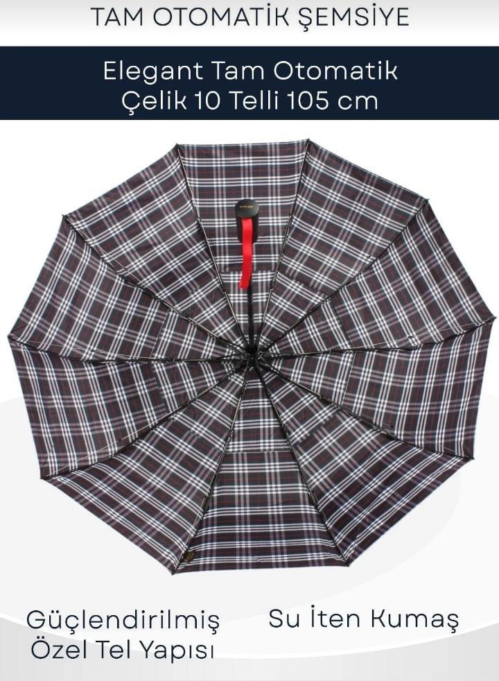 Premıum Ekose Desenli Çanta Boy Şemsiye