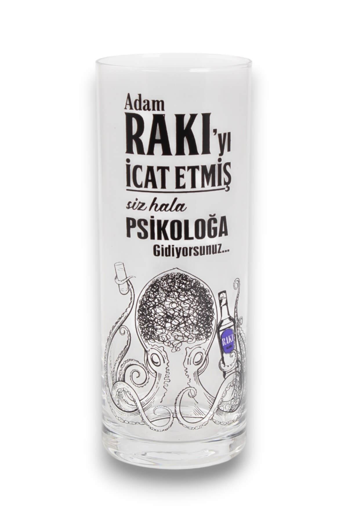 PSİKOLOG MESAJLI RAKI KADEHİ