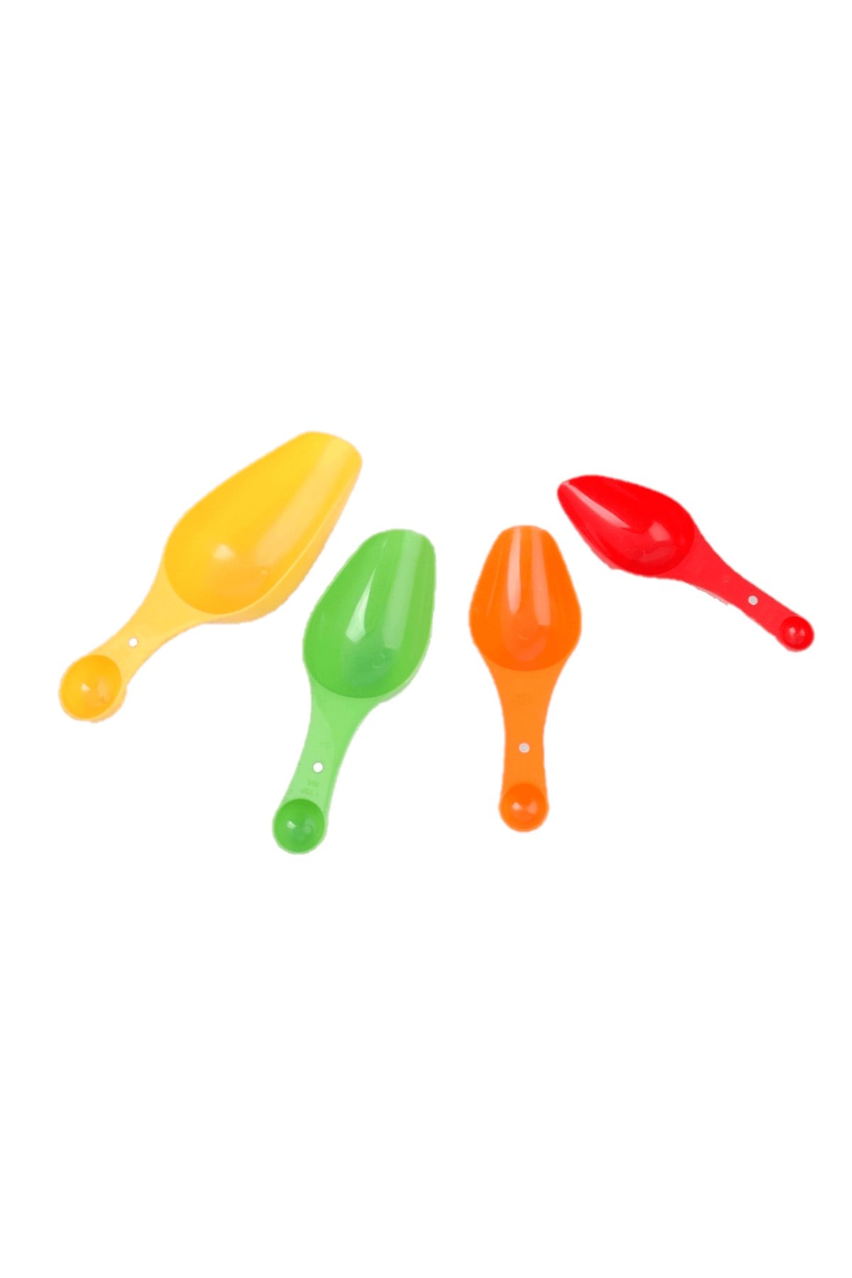 Renkli Plastik Ölçü Kaşığı Seti