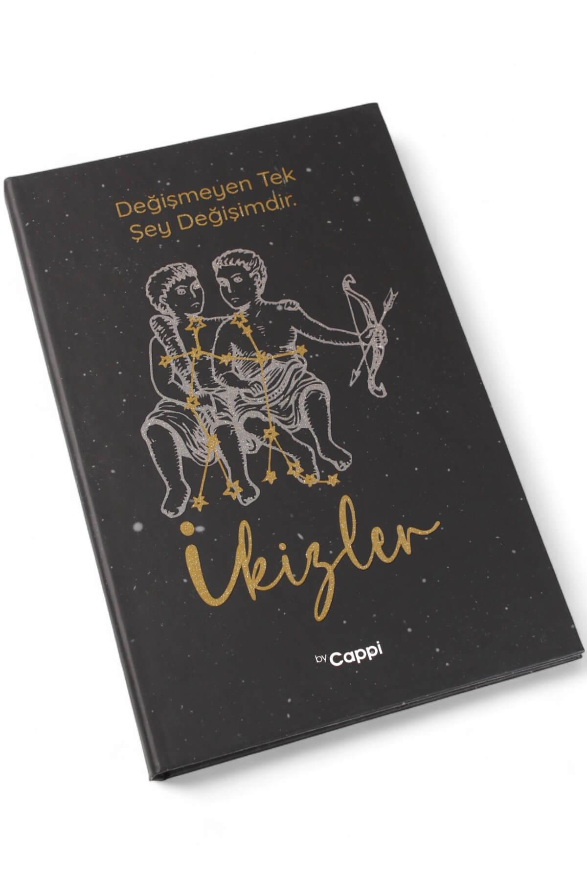 Simli İkizler Burcu Çizgili Defter