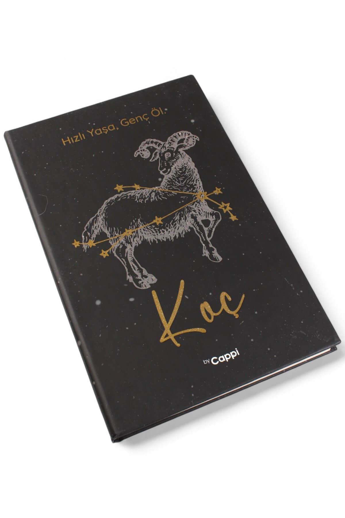 Simli  Koç Burcu Çizgili Defter