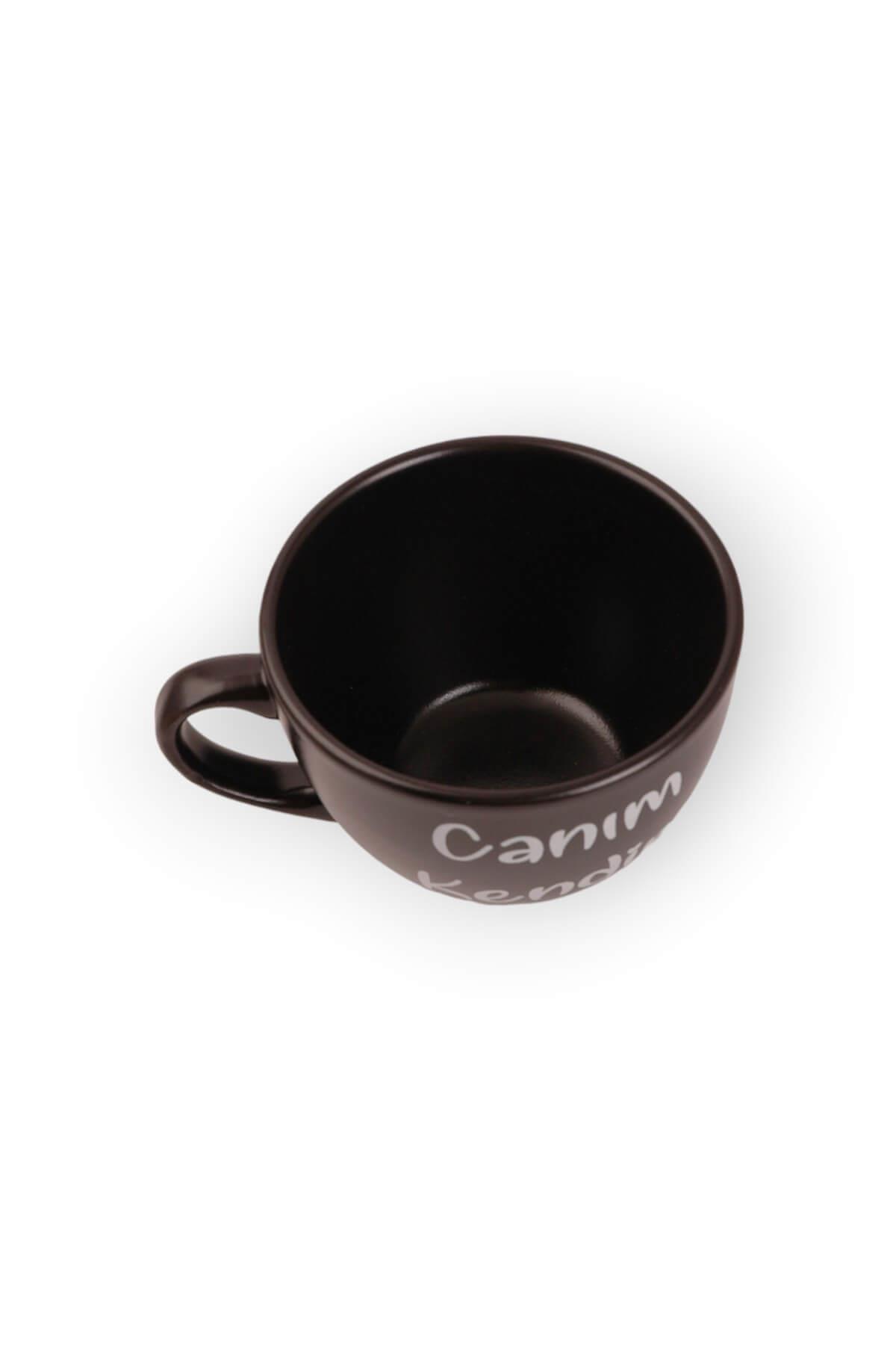 Siyah Canım Kendim Çay Fincanı