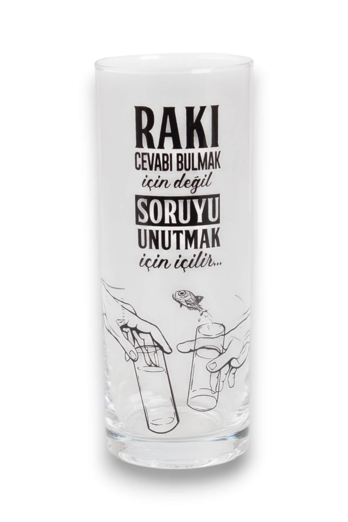 SORU MESAJLI RAKI KADEHİ