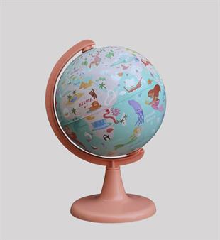  Mermaid Journey Globe + Puzzle (15 cm Globe-54 Pcs Puzzle)