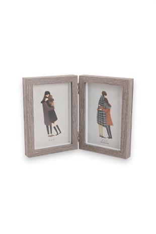 10x15cm Kalın 2 Resimli Paravan Çerçeve