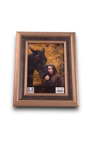 13x18 Kahve Altın Paris Eskitme Plastik Çerçeve