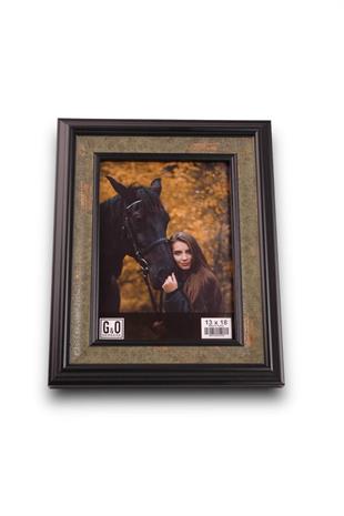 13x18 Yeşil Siyah Paris Eskitme Plastik Çerçeve