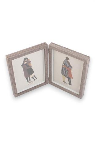 13x18cm Kalın 2 Resimli Paravan Çerçeve